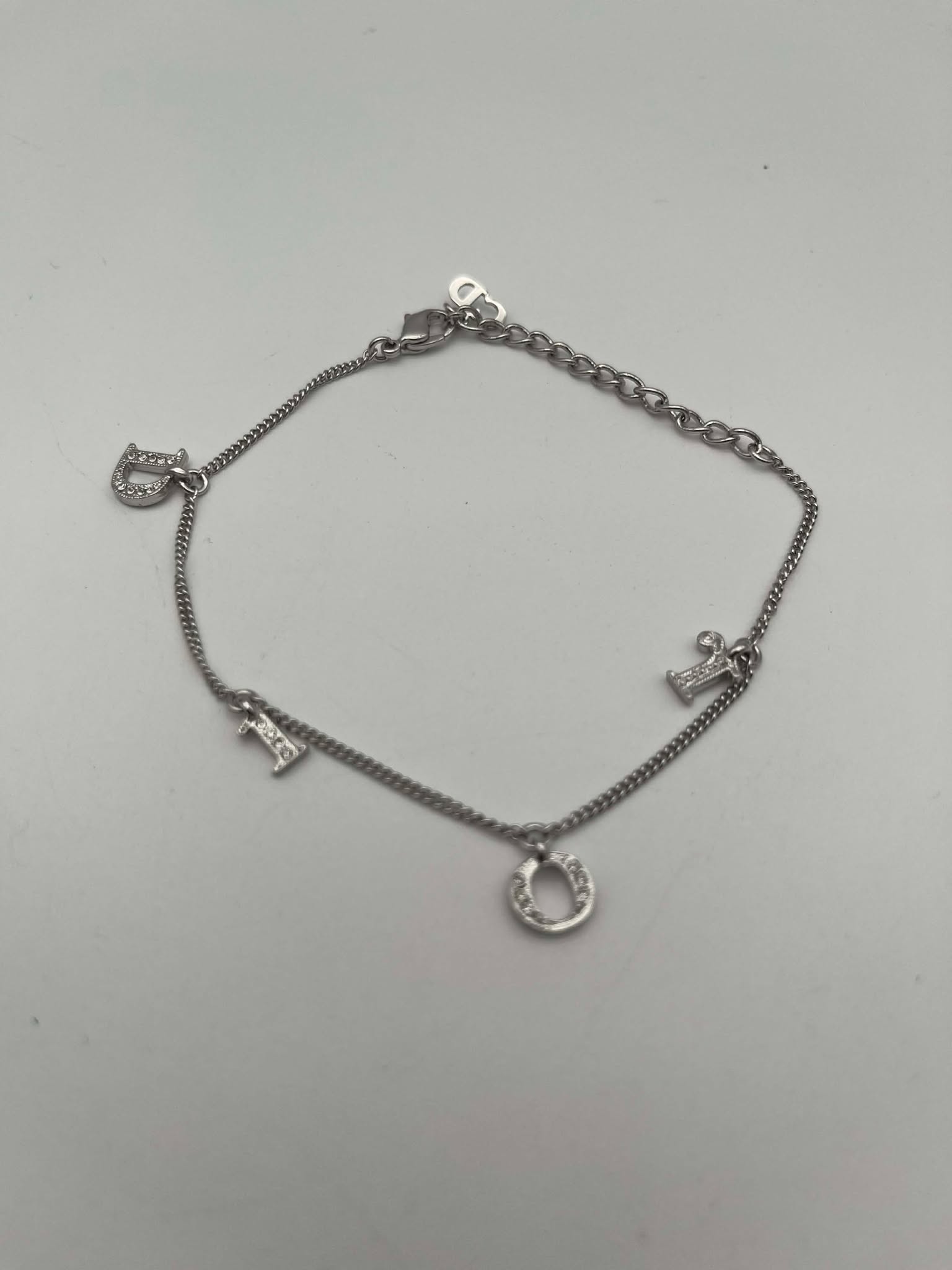 Crystal Logo Charm Bracelet
