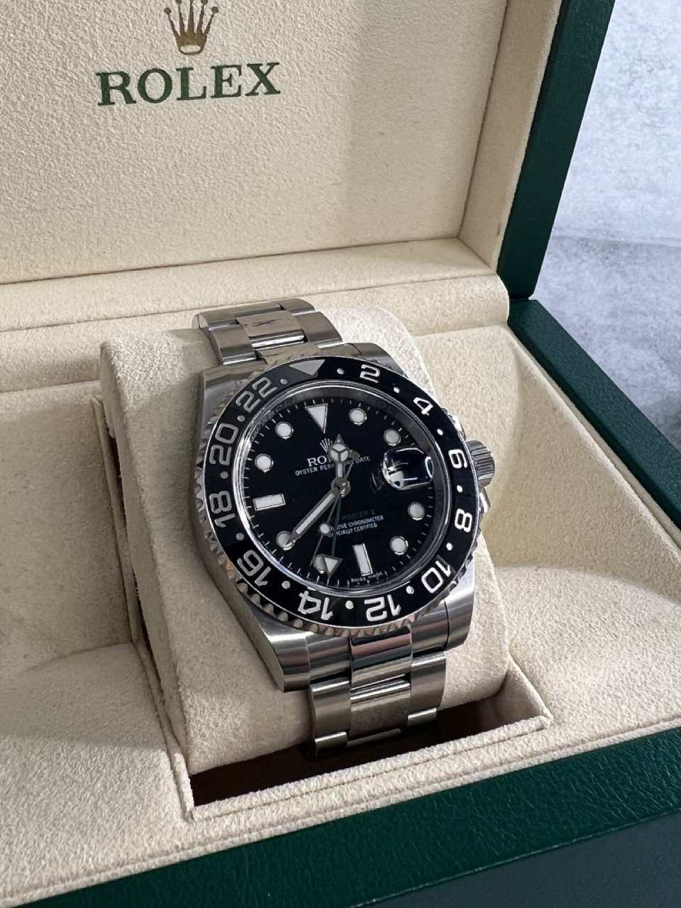 Rolex GMT Master Black Ceramic Bezel