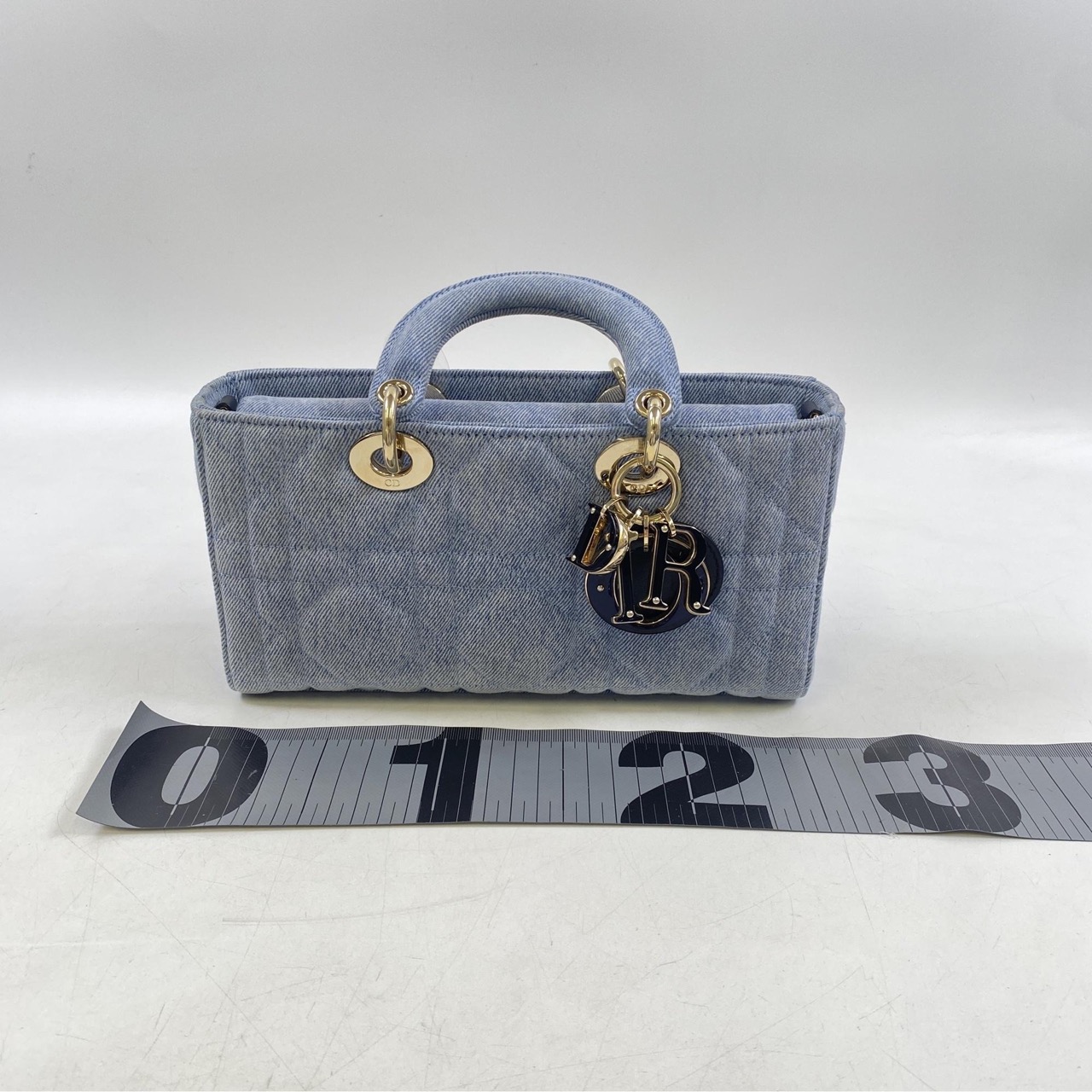 Dior Lady Joy Handbag Blue hover